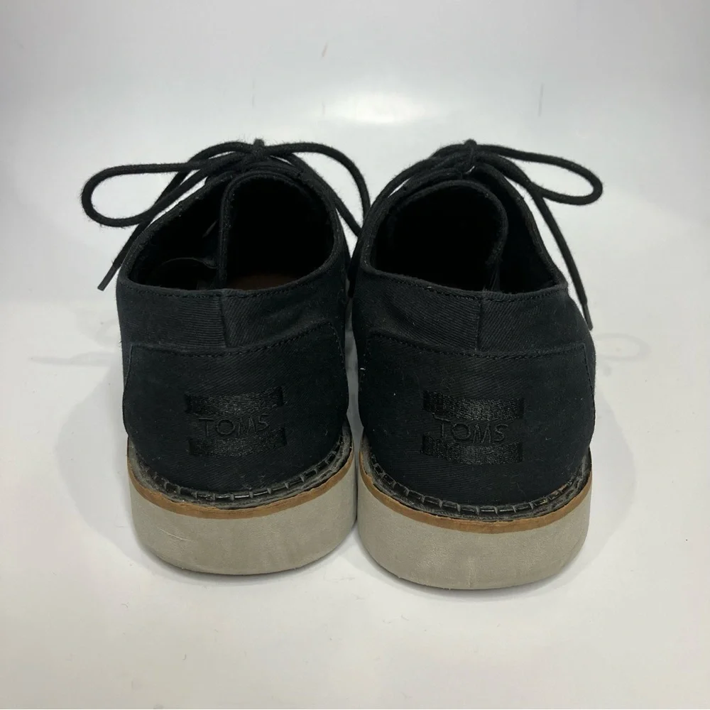 Toms Men’s‎ Brogue lace up shoes black size 9.5